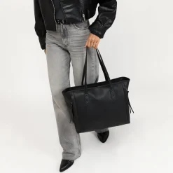 Bolso shopper grande con bolsillo para portátil (15