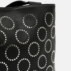 Bolso shopper grande con detalles metálicos
