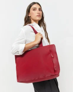 Bolso shopper grande en nylon con bolsillo para portátil (15
