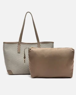 Bolso shopper grande estampado con bolsa interior extraíble