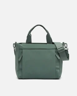 Bolso tote mediano en nylon con asa bandolera extraíble