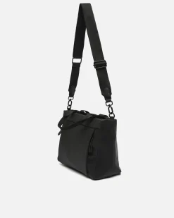 Bolso tote mediano en nylon con asa bandolera extraíble