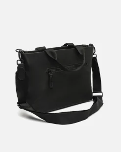 Bolso tote mediano en nylon con asa bandolera extraíble