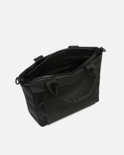 Bolso tote mediano en nylon con asa bandolera extraíble