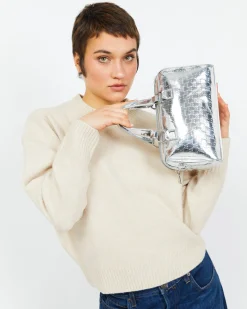 Bolso tote pequeño con asa bandolera extraíble y estampado monogram