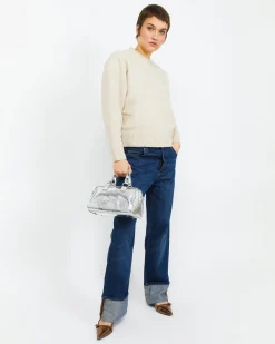 Bolso tote pequeño con asa bandolera extraíble y estampado monogram