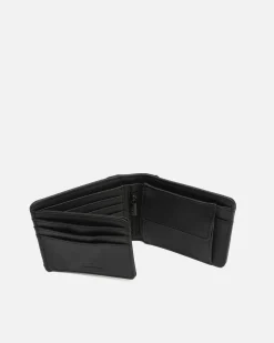 Cartera con compartimento para billetes, tarjetas y monedas
