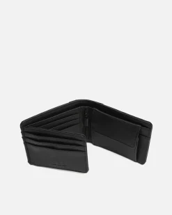 Cartera con compartimento para billetes, tarjetas y monedas