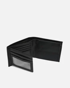 Cartera con compartimento para billetes, tarjetas y monedas