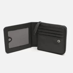 Cartera con tarjetas y monedas con cierrre de cremallera