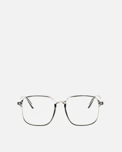 Gafas cuadradas con montura transparentes