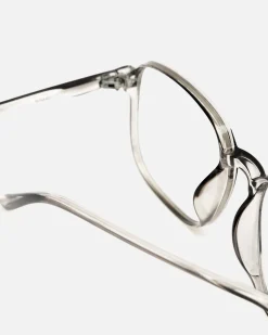 Gafas cuadradas con montura transparentes