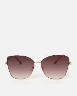 Gafas de sol cuadradas con montura metálica