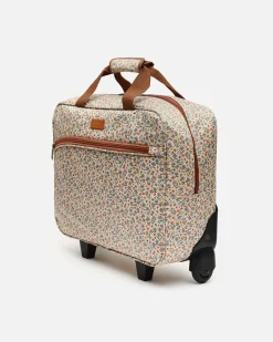 Maletín con ruedas estampado