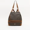 Mochila antirrobo con estampado monograma