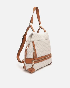 Mochila antirrobo con estampado monograma