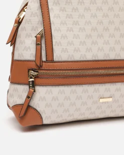 Mochila antirrobo con estampado monograma