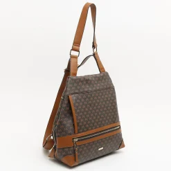 Mochila antirrobo con estampado monograma