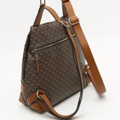 Mochila antirrobo con estampado monograma