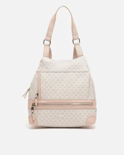 Mochila antirrobo con estampado monograma