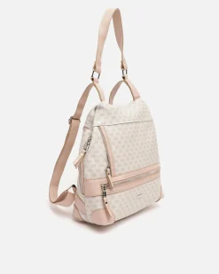 Mochila antirrobo con estampado monograma