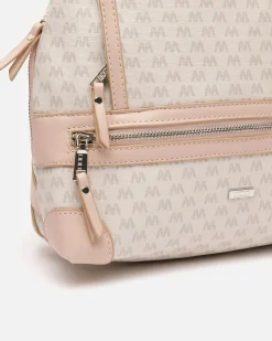 Mochila antirrobo con estampado monograma