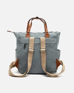 Mochila de tela con asa de mano