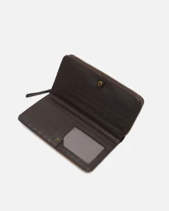 Monedero grande con estampado patchwork
