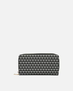 Monedero grande estampado