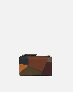 Monedero pequeño con estampado patchwork