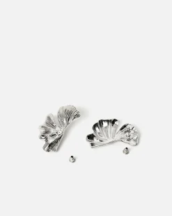 Pendientes grandes en forma de flor