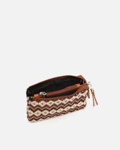 Portamonedas con estampado jacquard