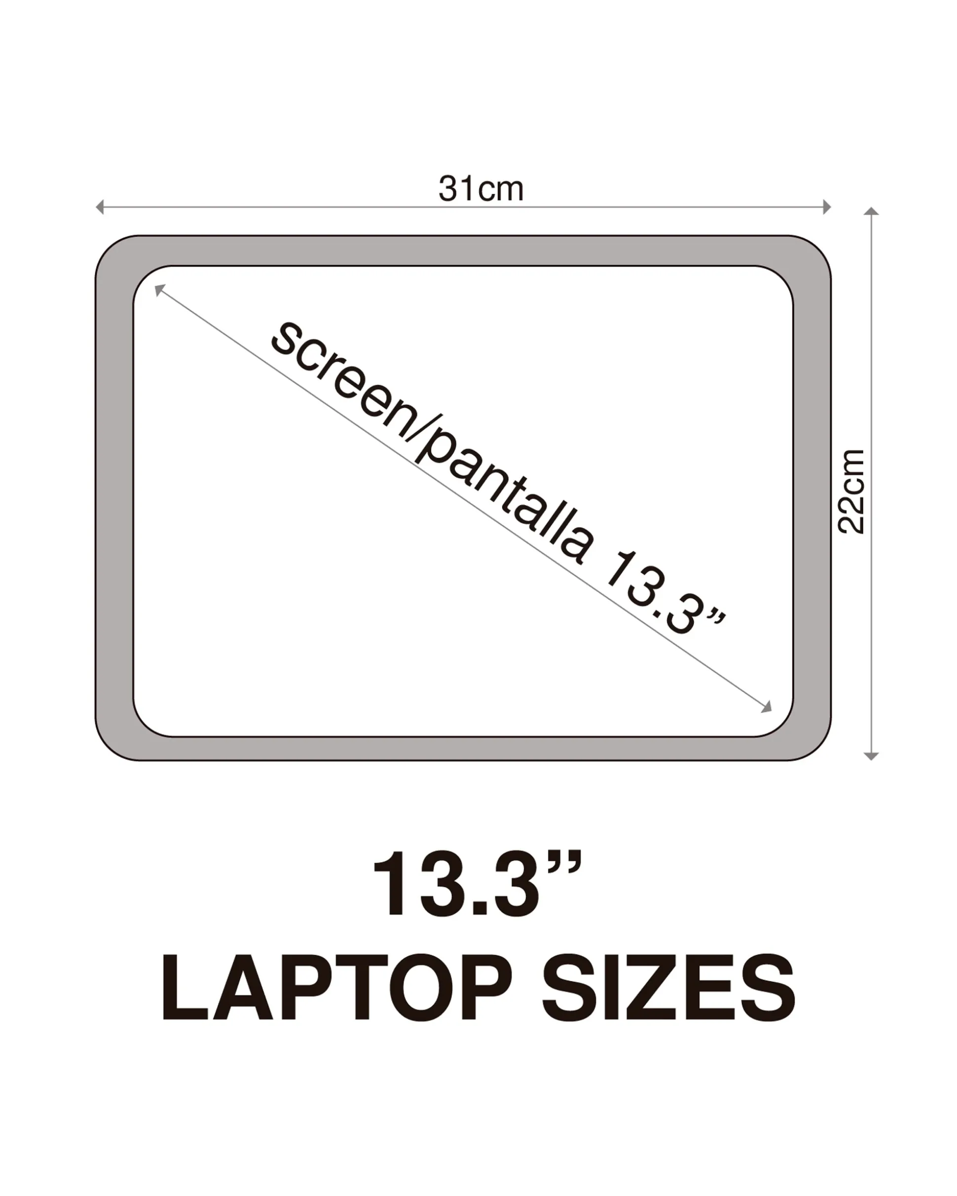 Portaordenador shopper con funda para portátil (13,3")