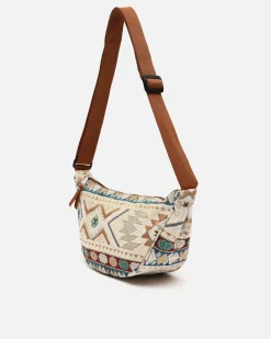 Riñonera con estampado jacquard